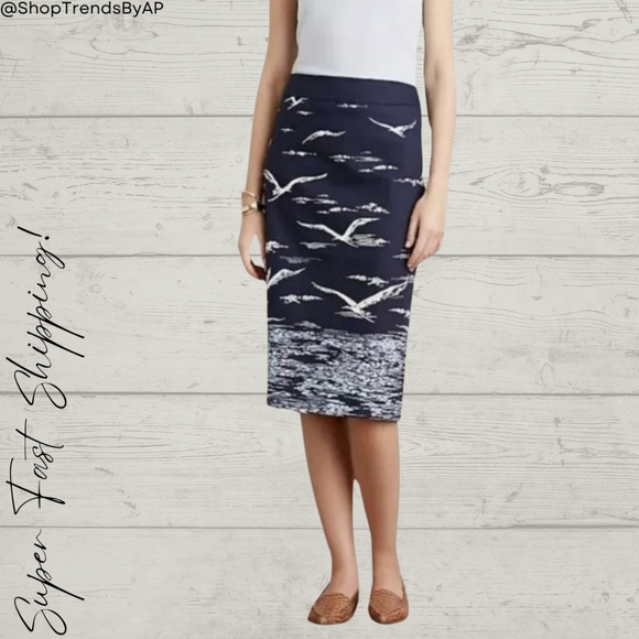 Anthropologie Maeve Shorebird Pencil Skirt - Picture 1 of 11